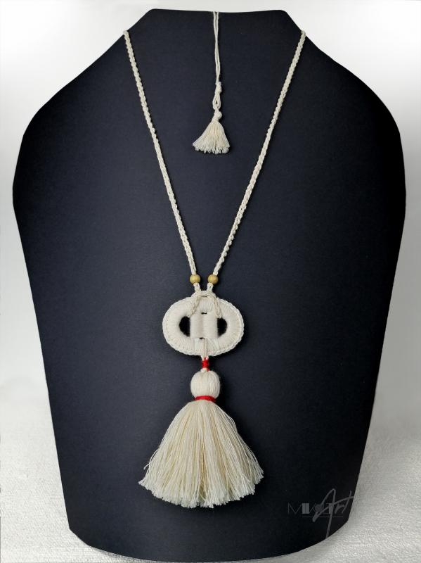 ● Fimbriae textilnyaklánc horgolt medállal●