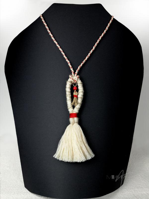 ● Fimbriae textilnyaklánc hosszú medállal●