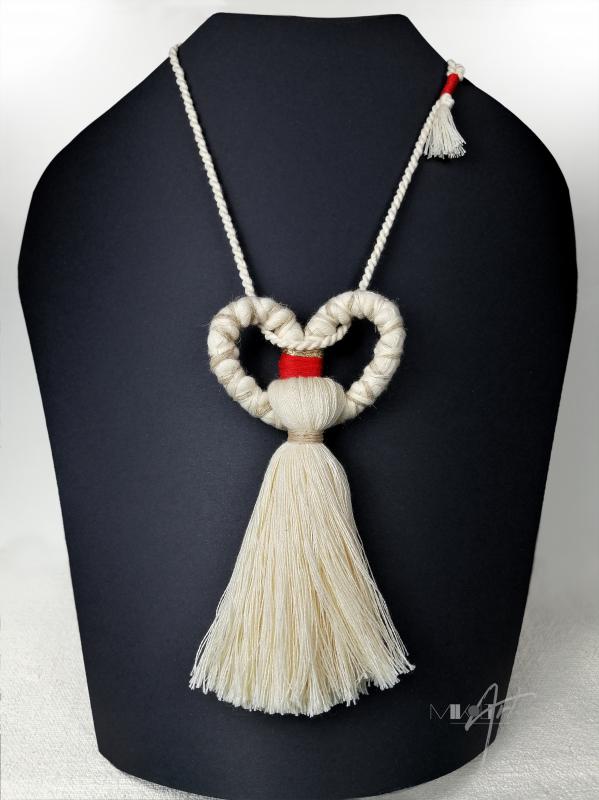 ● Fimbriae textilnyaklánc óriásbojttal●