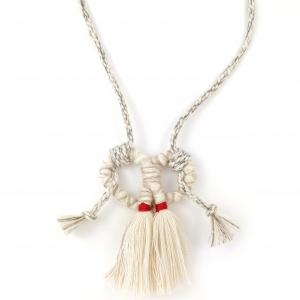 ● Fimbriae textilnyaklánc perec-medállal●