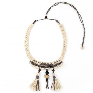 ● Horgolt boho textilnyaklánc2●