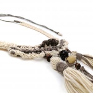 ● Horgolt boho textilnyaklánc2●