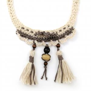 ● Horgolt boho textilnyaklánc2●