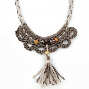 ● Horgolt boho textilnyaklánc3●