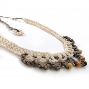 ● Horgolt boho textilnyaklánc4●