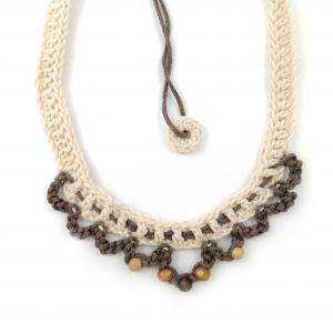 ● Horgolt boho textilnyaklánc4●
