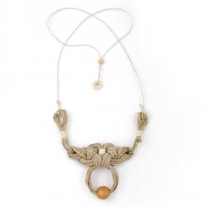 ● Kenderzsinór kompozíció egyedi csomózással●