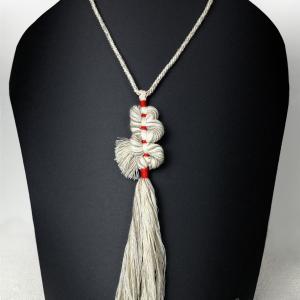 ● Textus hosszú, szövött textilnyaklánc●